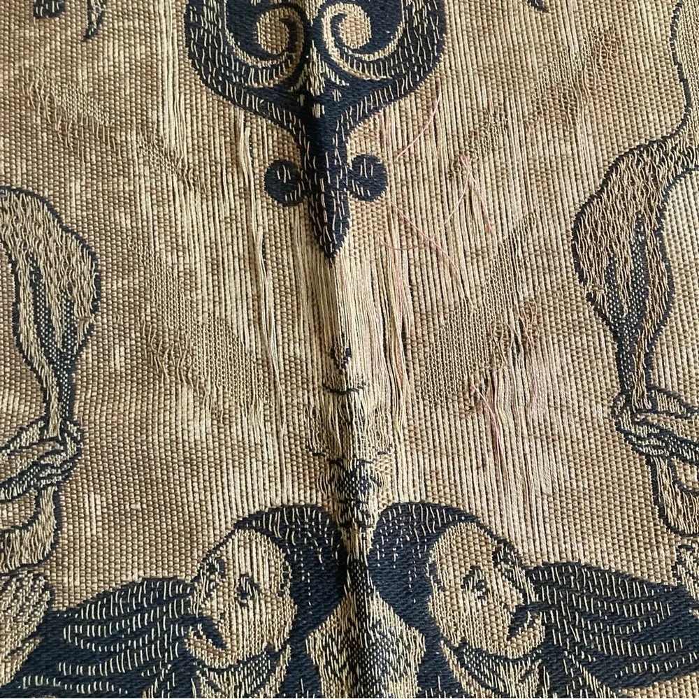 Antique Turkish ottoman wall hanging tapestry woven huge 48x50 dancing music